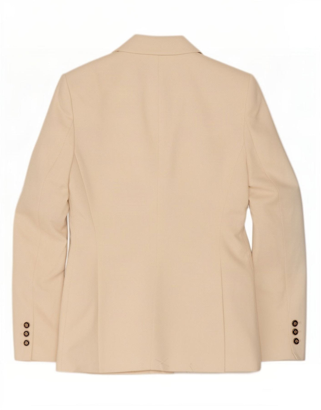 Zara Womens Double Breasted Blazer Jacket UK 10 Small Off White Polyester