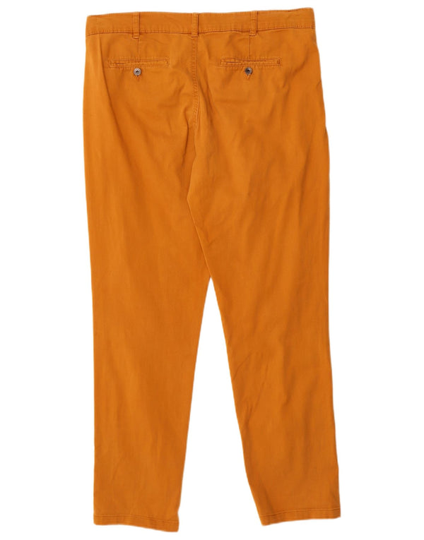 Benetton Womens Pegged Chino Trousers W34 L29 Orange