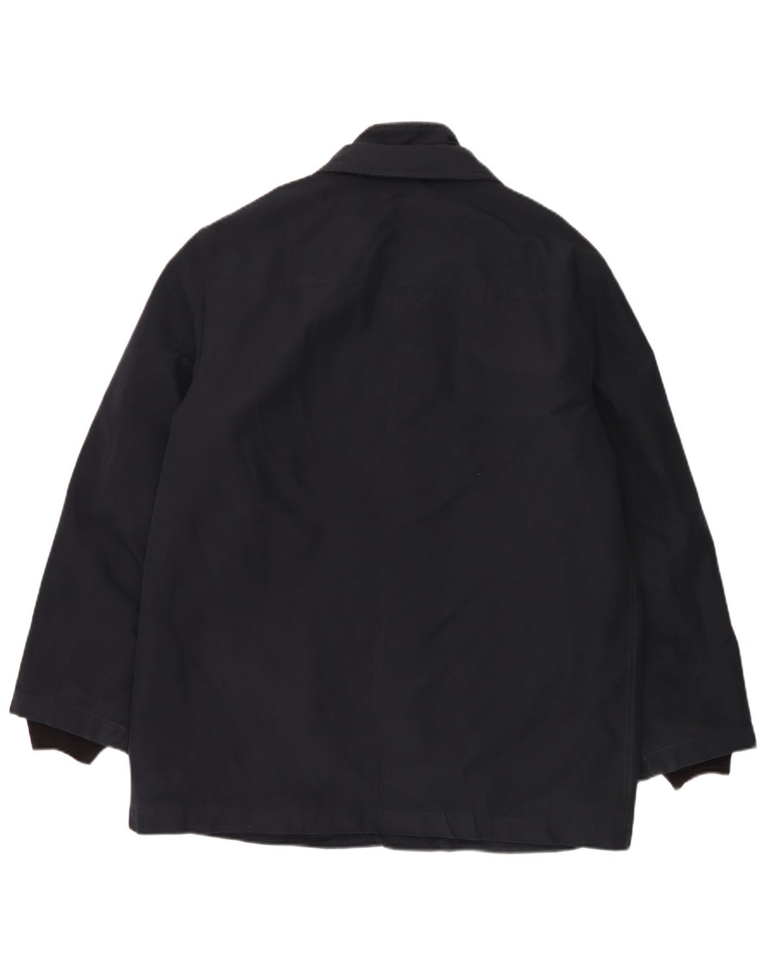 Fay Mens Windbreaker Coat UK 42 XL Navy Blue Polyester