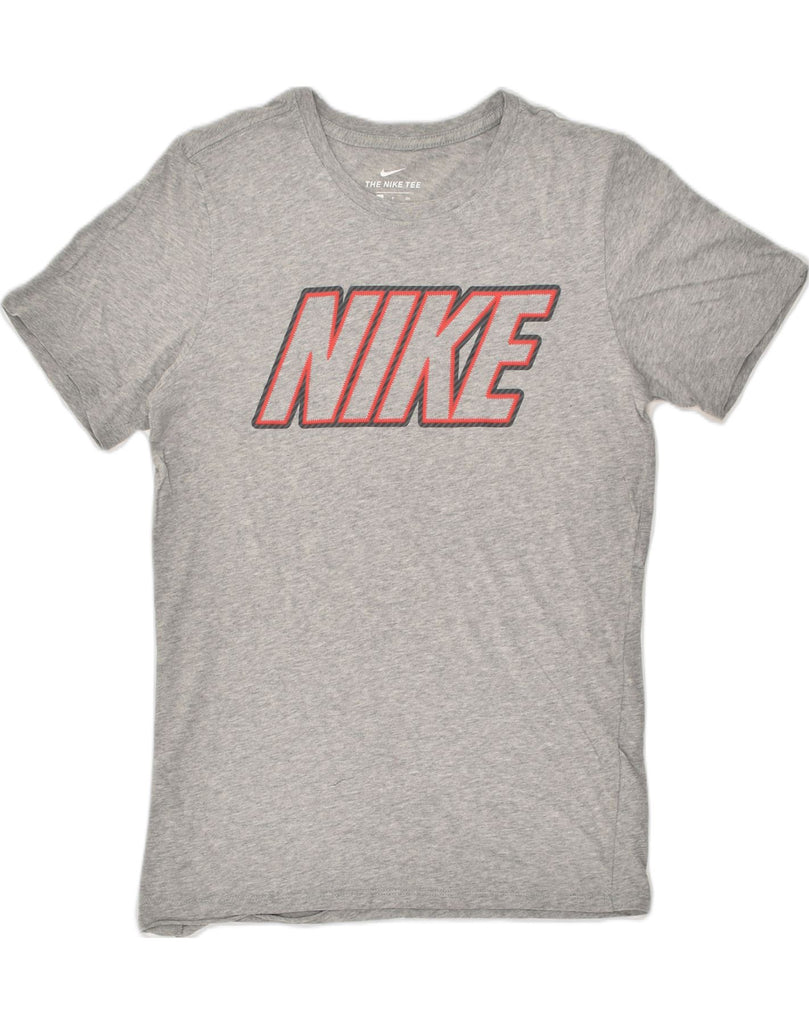 NIKE Mens Graphic T-Shirt Top Small Grey Cotton | Vintage Nike | Thrift | Second-Hand Nike | Used Clothing | Messina Hembry 