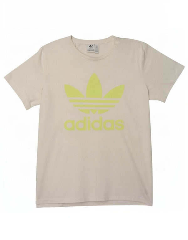 Adidas Womens Oversized Graphic T-Shirt Top UK 8 Small White