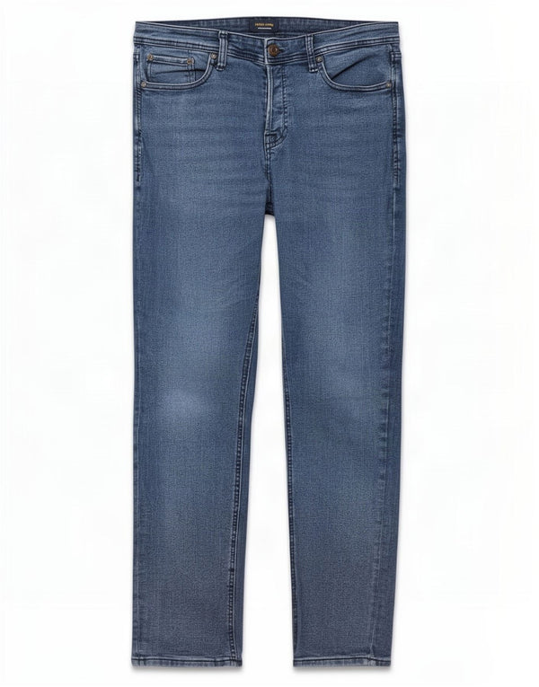 Jack & Jones Mens Slim Jeans W33 L32 Blue Cotton