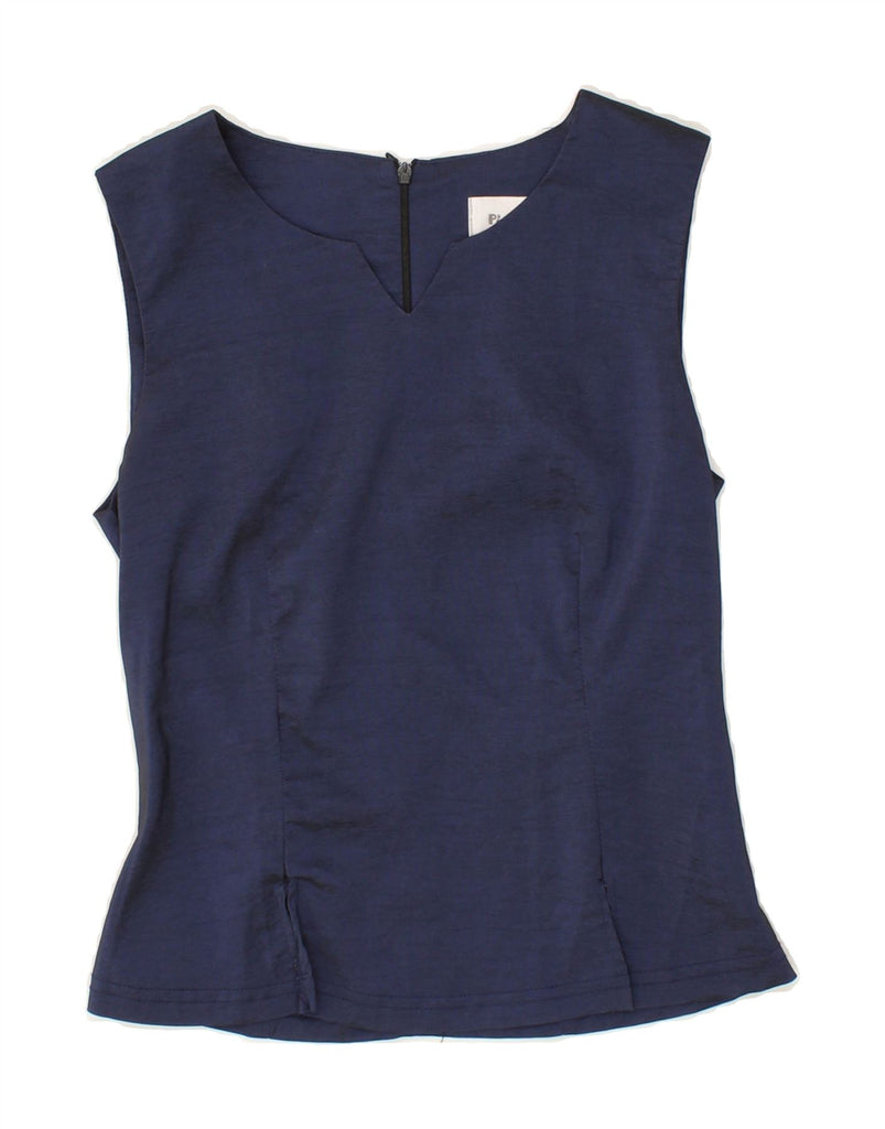 PIMKIE Womens Sleeveless Blouse Top IT 36 XS Navy Blue Viscose Vintage Pimkie and Second-Hand Pimkie from Messina Hembry 