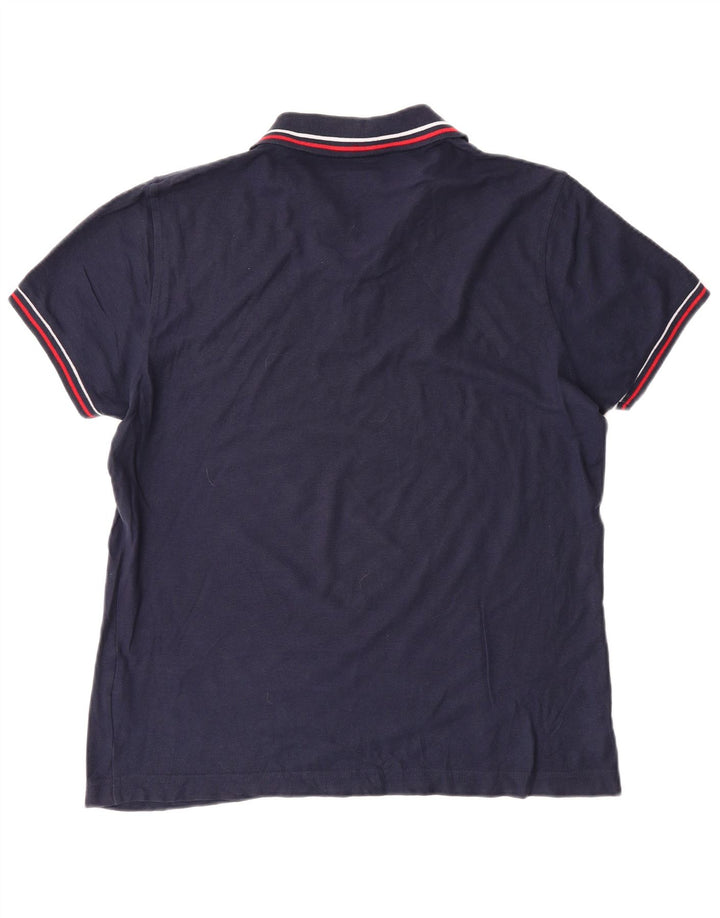 LOTTO Mens Polo Shirt Small Navy Blue Cotton