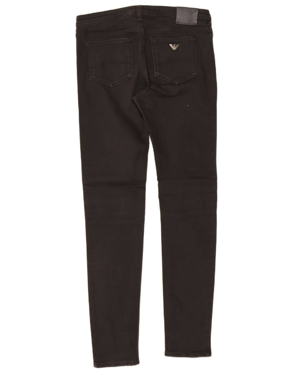 Armani Womens Skinny Jeans W28 L30 Black Cotton