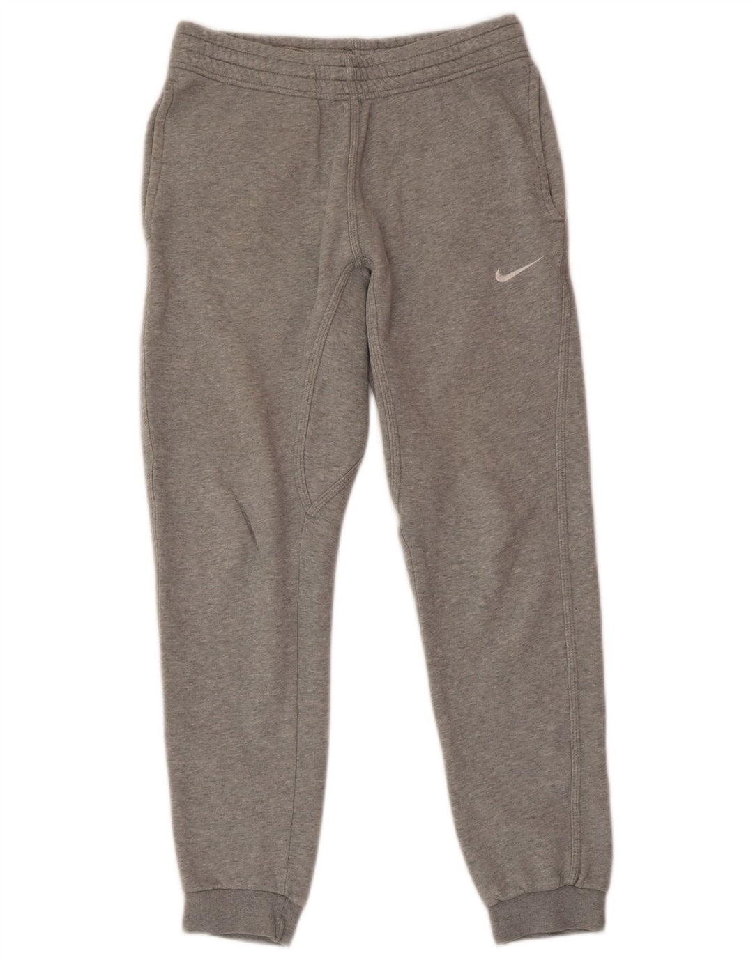 NIKE Mens Tracksuit Trousers Joggers Small Grey Cotton