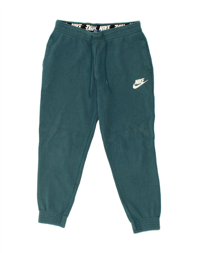 NIKE Mens Tracksuit Trousers Joggers Small Green | Vintage Nike | Thrift | Second-Hand Nike | Used Clothing | Messina Hembry 