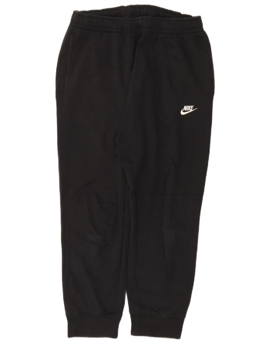 NIKE Mens Tracksuit Trousers Joggers Large Black Cotton