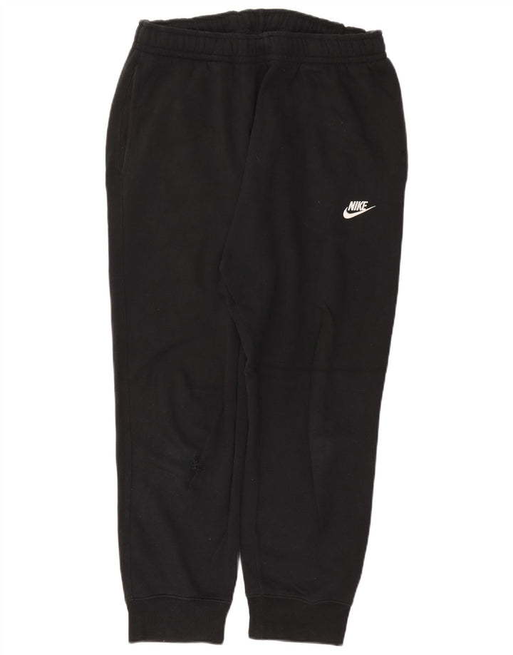 NIKE Mens Tracksuit Trousers Joggers Large Black Cotton