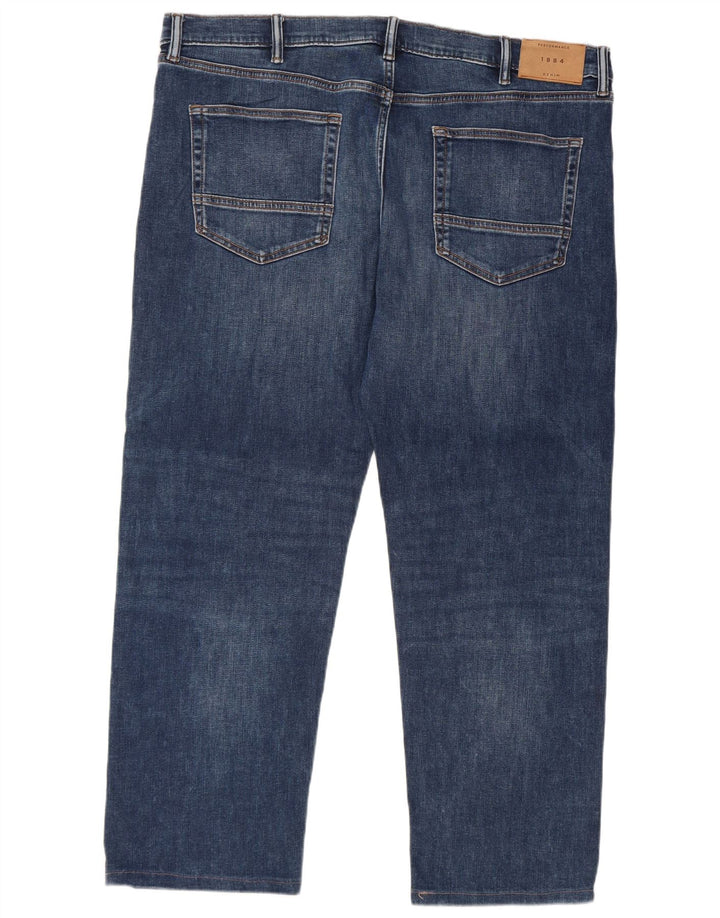 Marks & Spencer Mens Straight Jeans W40 L27 Blue Cotton