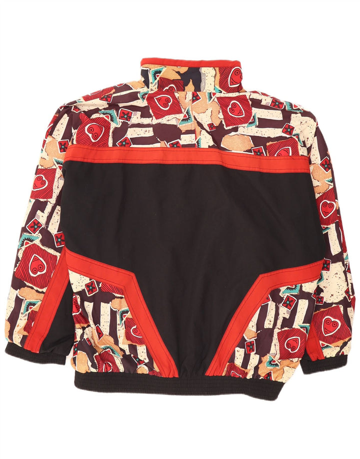 Erima Mens Tracksuit Top Jacket 2XL Black Geometric Polyester