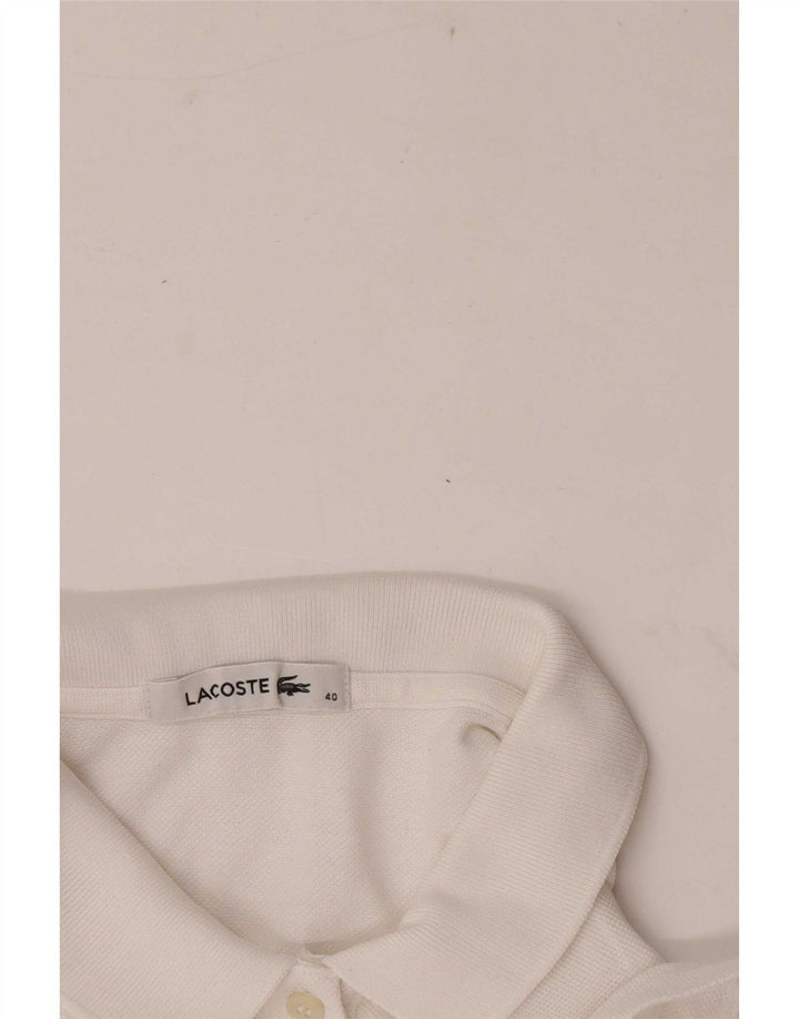 Lacoste Womens Regular Polo Shirt Size 40 Medium White