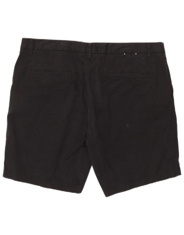 French Connection Mens Chino Shorts W38 XL Black Cotton