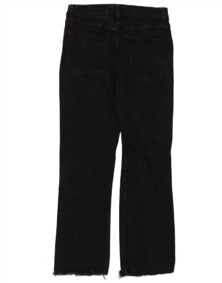 Zara Womens Straight Jeans EU 38 Small W28 L25 Black Cotton