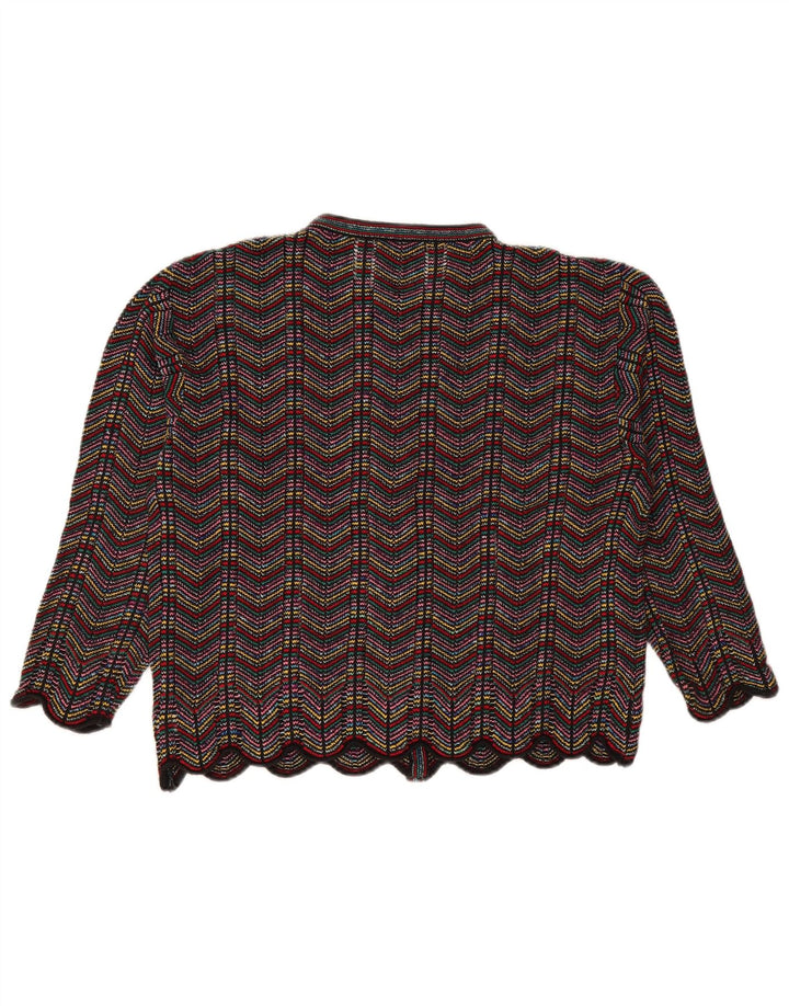 College By Marcazzani Womens Cardigan Sweater UK 14 Medium Multicoloured