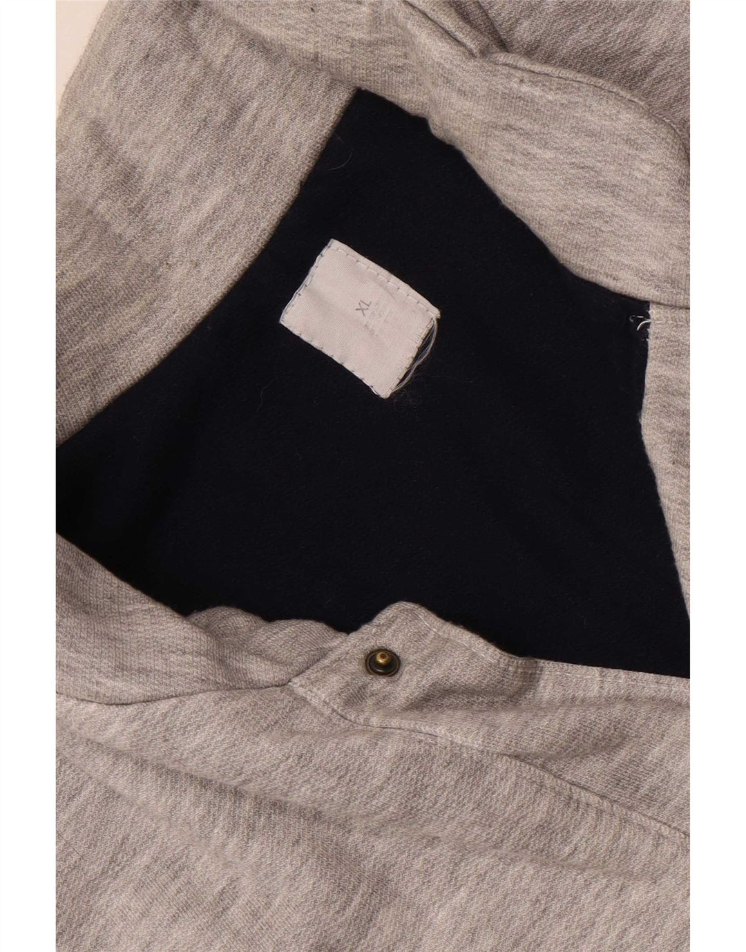 Vintage Mens Sleeveless Tracksuit Top Jacket XL Grey Flecked