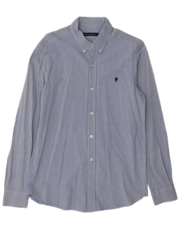 French Connection Mens Shirt Small Blue Cotton