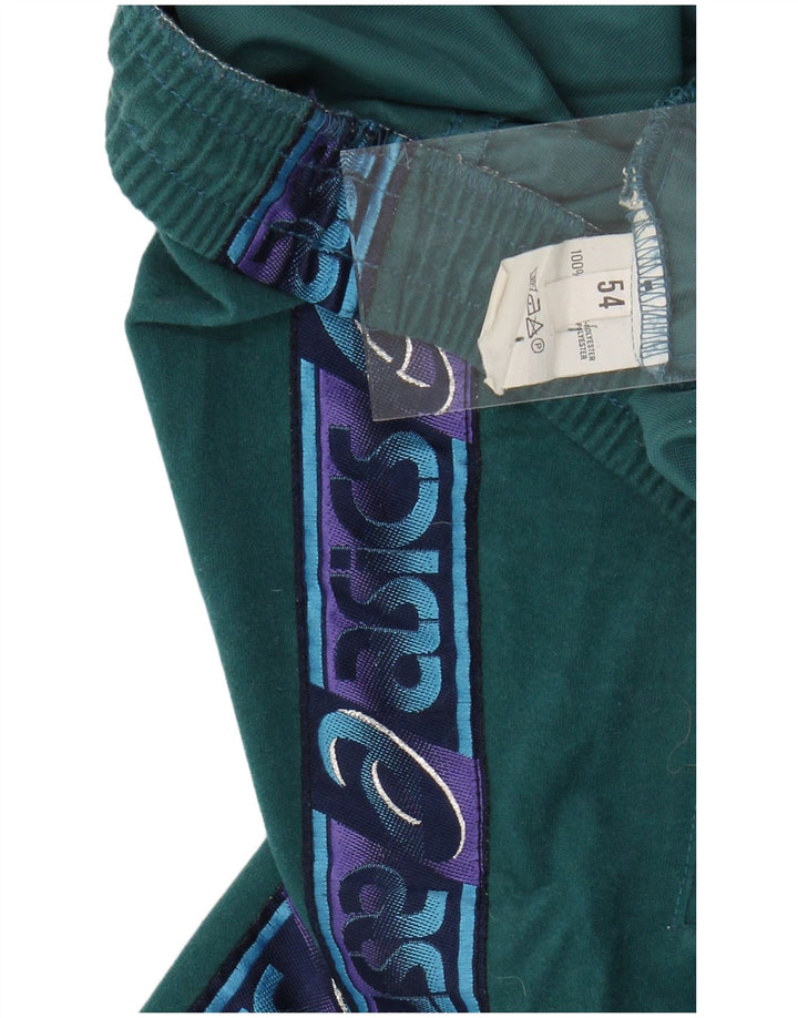 ASICS Mens Graphic Tracksuit Trousers Large  Green Polyester