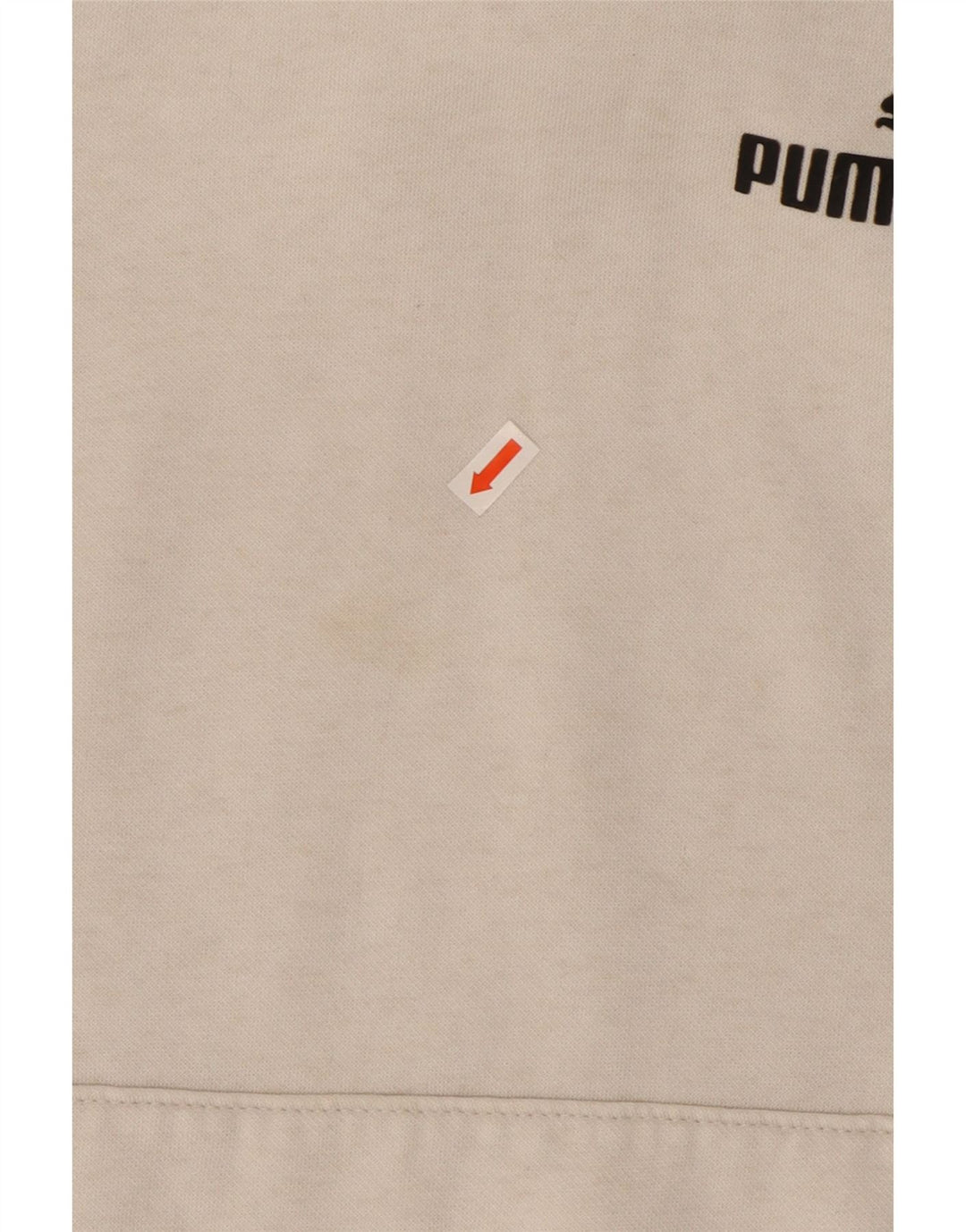 Puma Womens Hoodie Jumper UK 12 Medium White Polyester