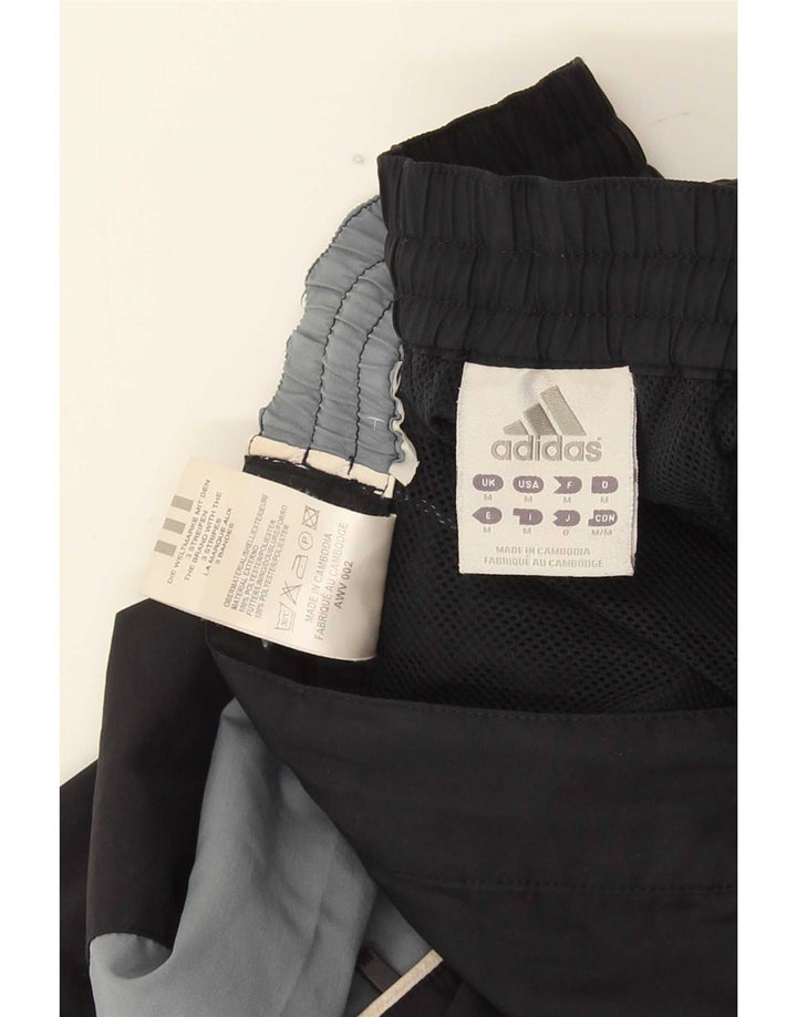Adidas Mens Graphic Regular Sport Shorts Medium Black Colourblock Polyester