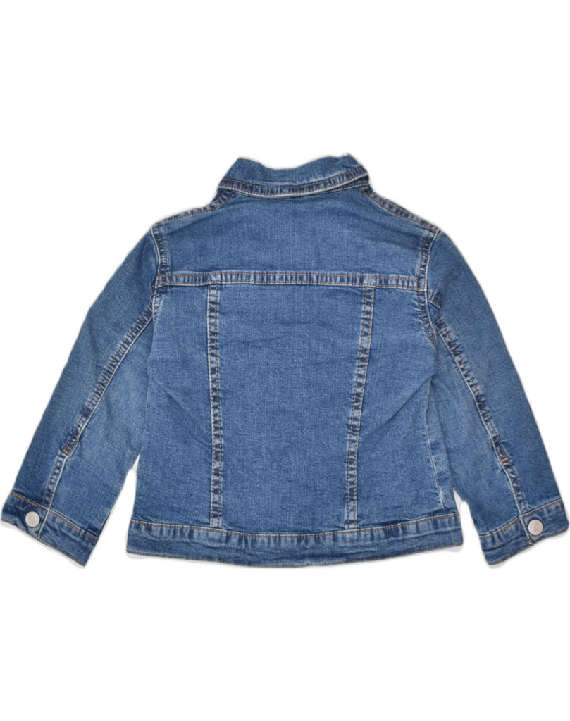 BENETTON Baby Girls Denim Jacket 12-18 Months Blue Cotton | Vintage | Thrift | Second-Hand | Used Clothing | Messina Hembry 