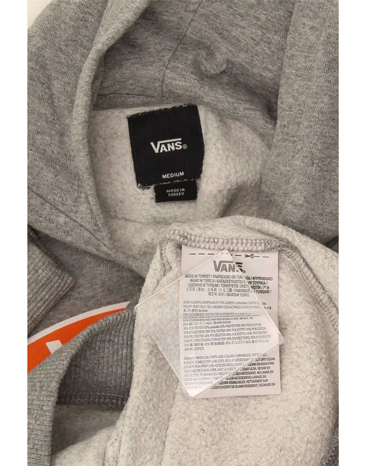 Vans Boys Graphic Regular Fit Hoodie Jumper 10-11 Years Medium Grey Cotton