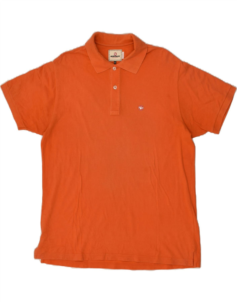 MURPHY & NYE Mens Polo Shirt 2XL Orange Cotton | Vintage Murphy & Nye | Thrift | Second-Hand Murphy & Nye | Used Clothing | Messina Hembry 