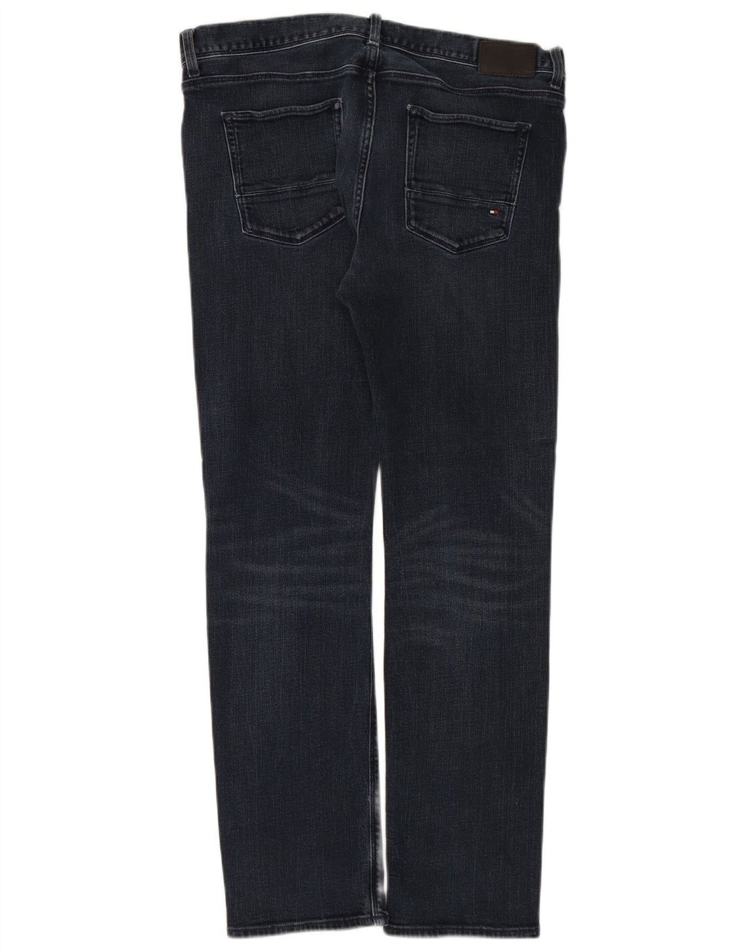 TOMMY HILFIGER Womens Denton Straight Jeans W36 L32 Navy Blue Cotton