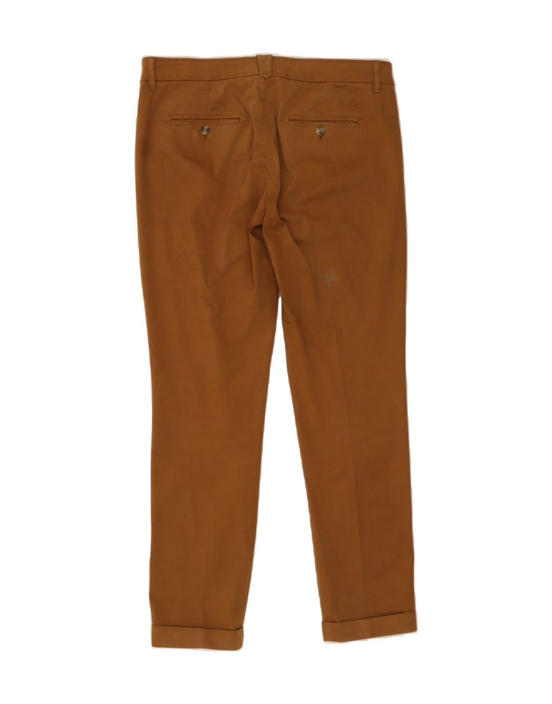 MASSIMO DUTTI Womens Slim Chino Trousers US 8 Medium W30 L29 Brown Cotton Vintage Massimo Dutti and Second-Hand Massimo Dutti from Messina Hembry 