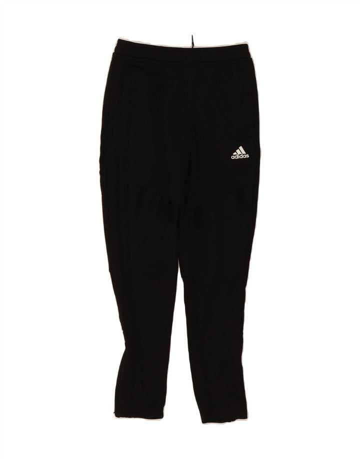 ADIDAS Boys Tracksuit Trousers 11-12 Years  Black Polyester Vintage Adidas and Second-Hand Adidas from Messina Hembry 