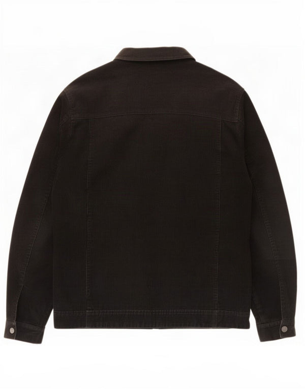 Vintage Mens Corduroy Jacket UK 40 Large Black Cotton