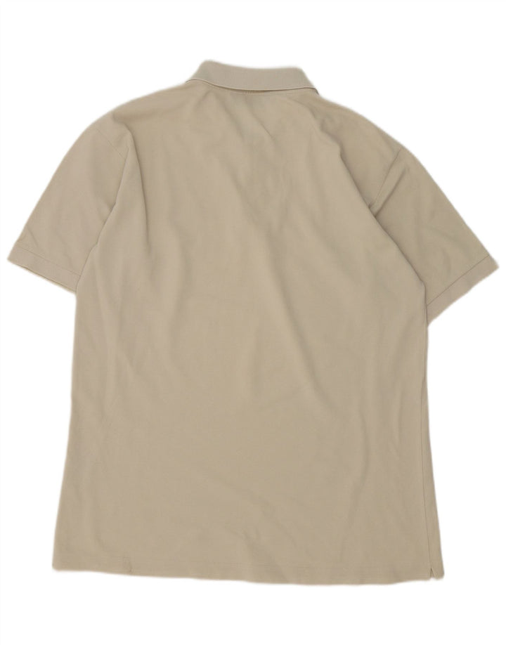 Kappa Mens Polo Shirt Large Off White Cotton