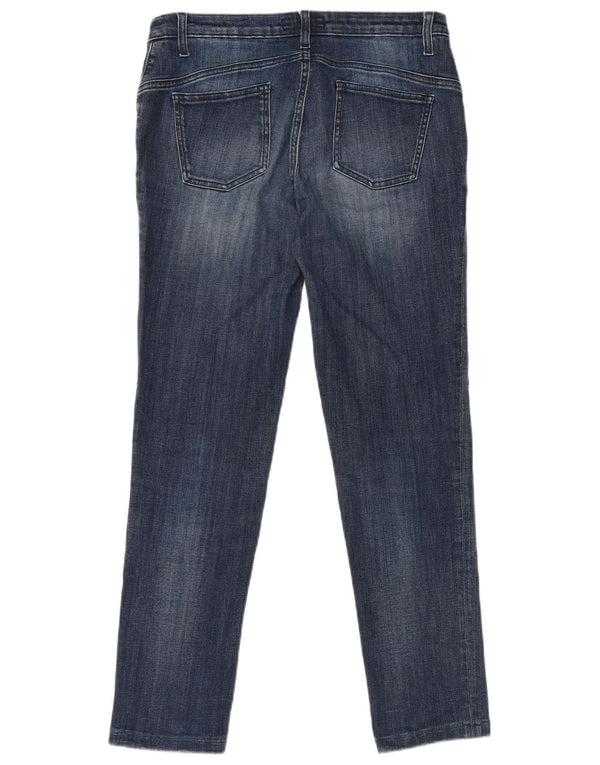 Trussardi Womens Slim Jeans W28 L28 Blue Cotton