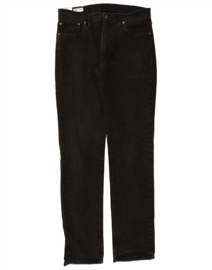 Levi's Mens 512 Slim Tapered Jeans W32 L34 Black Cotton