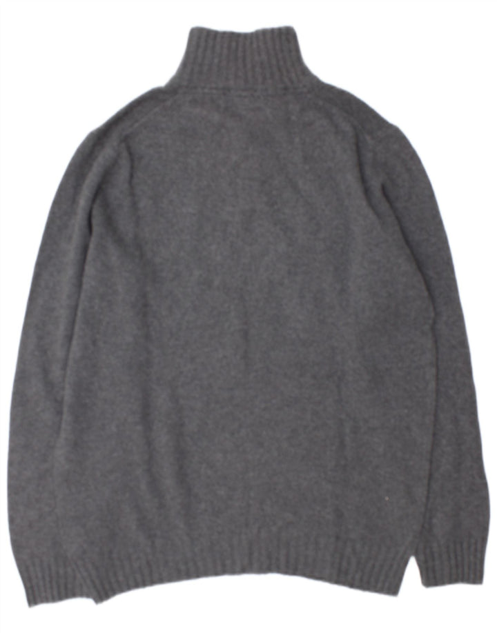 North Sails Mens Button Neck Jumper Sweater 2XL Grey Wool