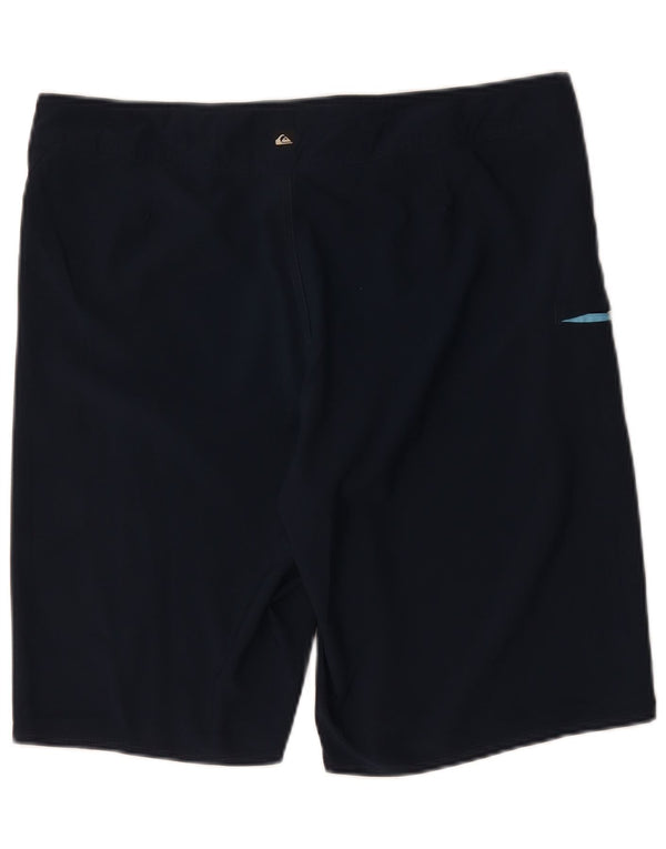 Quiksilver Mens Swimming Shorts Large Navy Blue Polyester