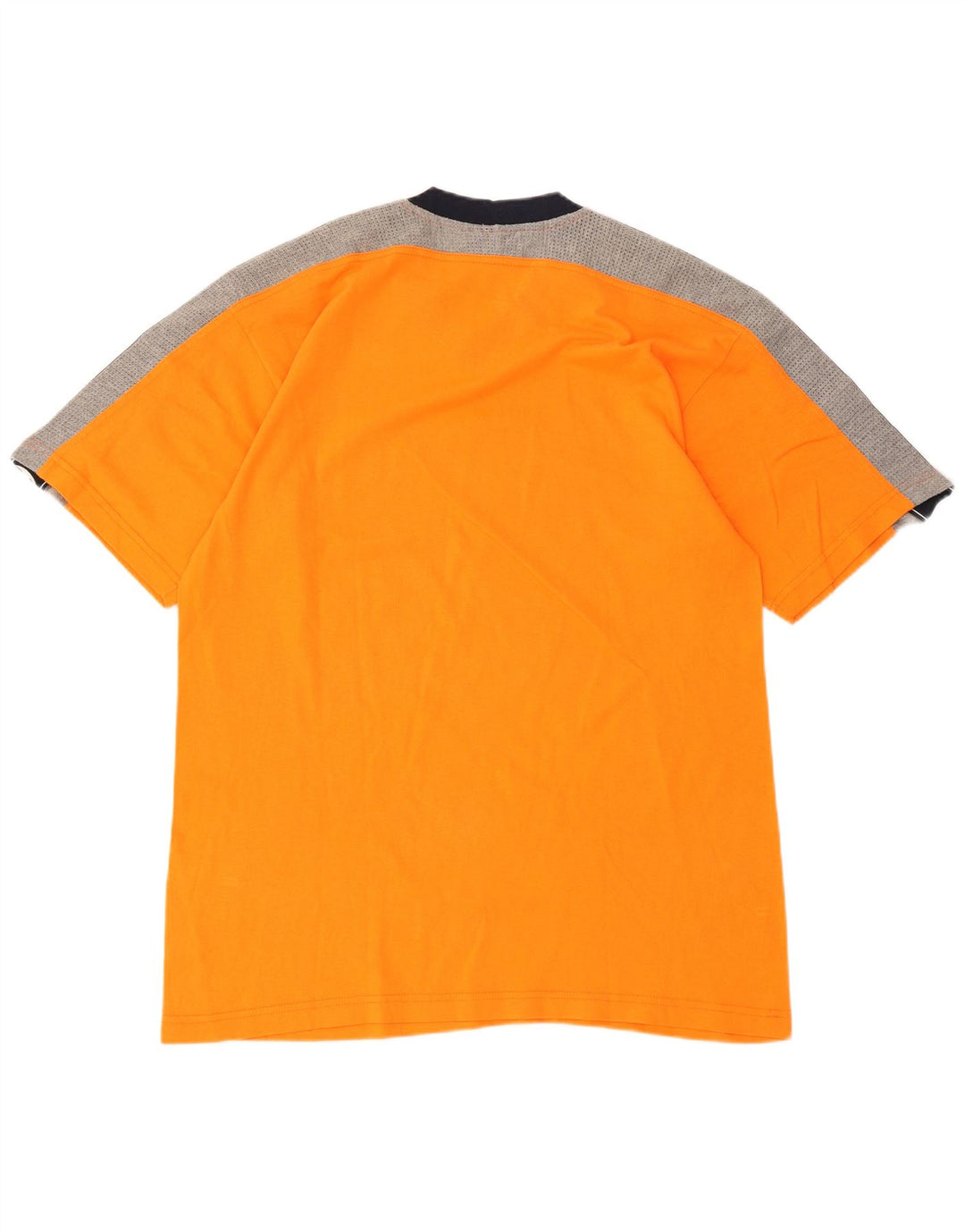 Champion Mens Graphic T-Shirt Top Large Orange Colourblock