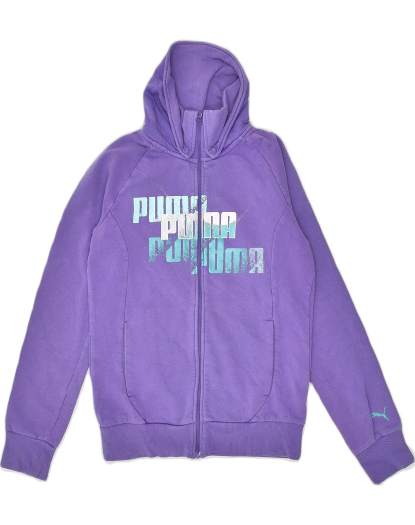 PUMA Boys Graphic Tracksuit Top Jacket 13-14 Years  Purple Cotton | Vintage Puma | Thrift | Second-Hand Puma | Used Clothing | Messina Hembry 