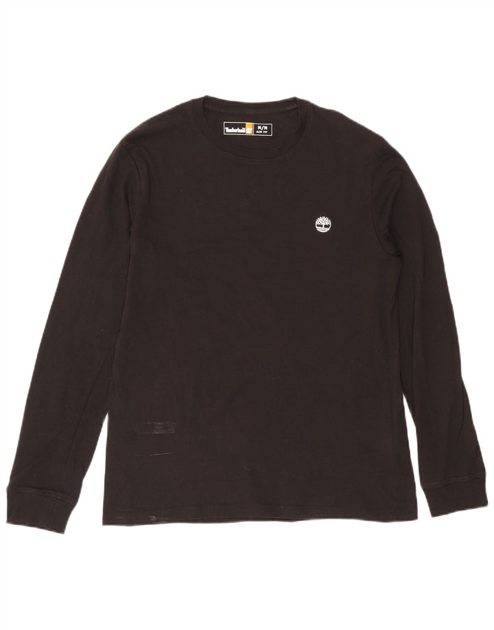 Timberland Mens Slim Fit Top Long Sleeve Medium Black Cotton