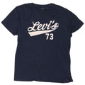 Levi's Mens Graphic T-Shirt Top Large Navy Blue Cotton