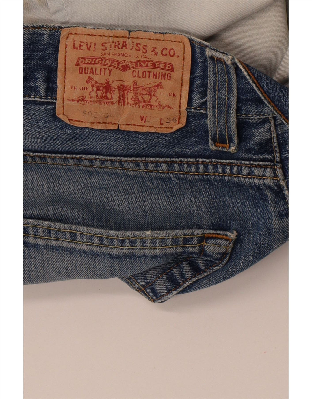Levi's Mens Standard Straight Jeans W32 L34 Blue