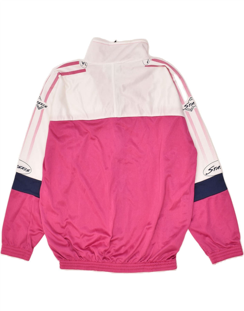 STASKIS Mens Tracksuit Top Jacket XS Pink Colourblock Polyester | Vintage Staskis | Thrift | Second-Hand Staskis | Used Clothing | Messina Hembry 