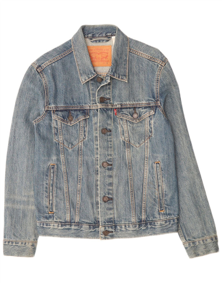 Levi's Mens Denim Jacket UK 36 Small Blue Cotton