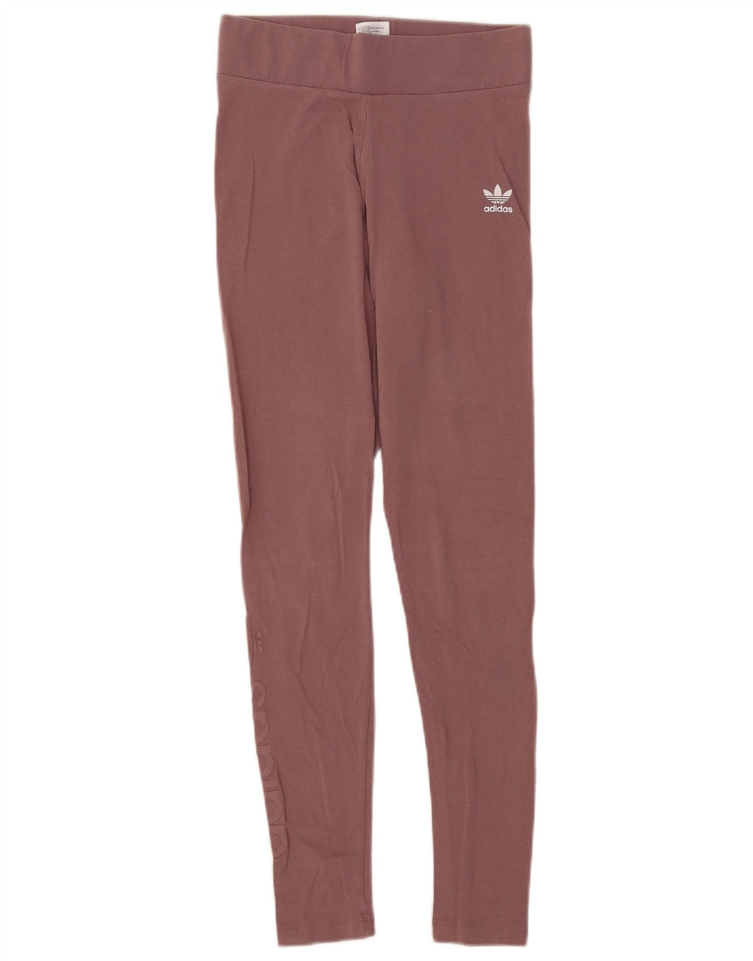Adidas Womens Leggings UK 10 Small  Brown Cotton