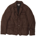Brema Mens Blazer Padded Jacket IT 52 XL Brown Polyester