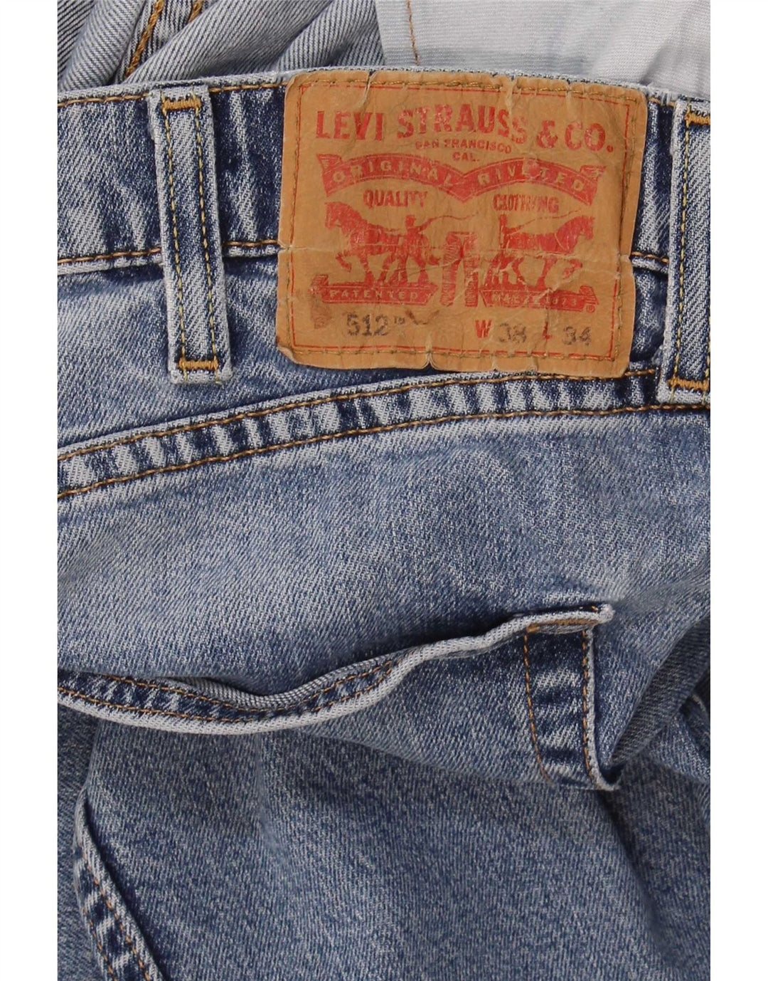 Levi's Mens 512 Slim Tapered Jeans W38 L34 Blue
