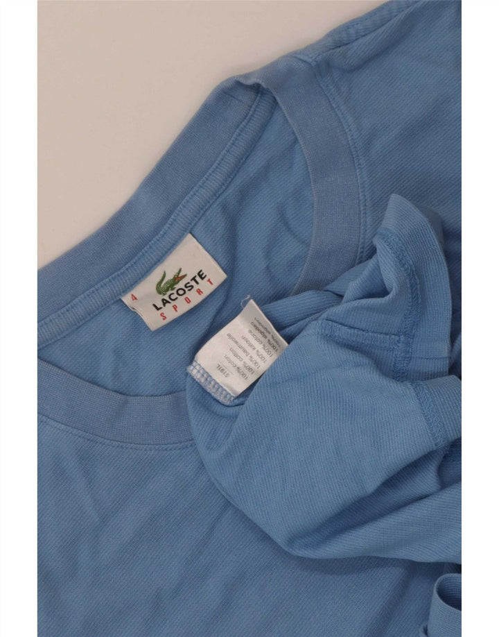 Lacoste Mens T-Shirt Top Size 4 Medium Blue Cotton