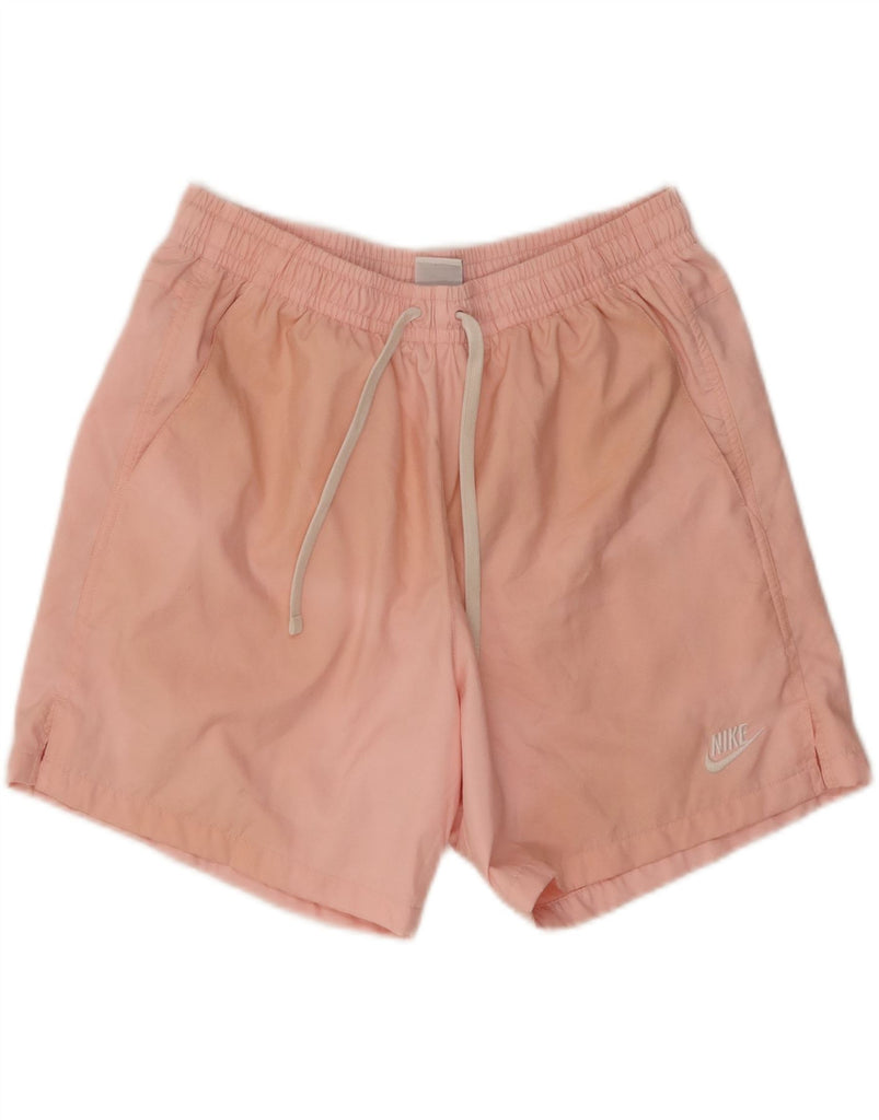 NIKE Womens Swimming Shorts UK 14 Medium  Pink Polyester Vintage Nike and Second-Hand Nike from Messina Hembry 