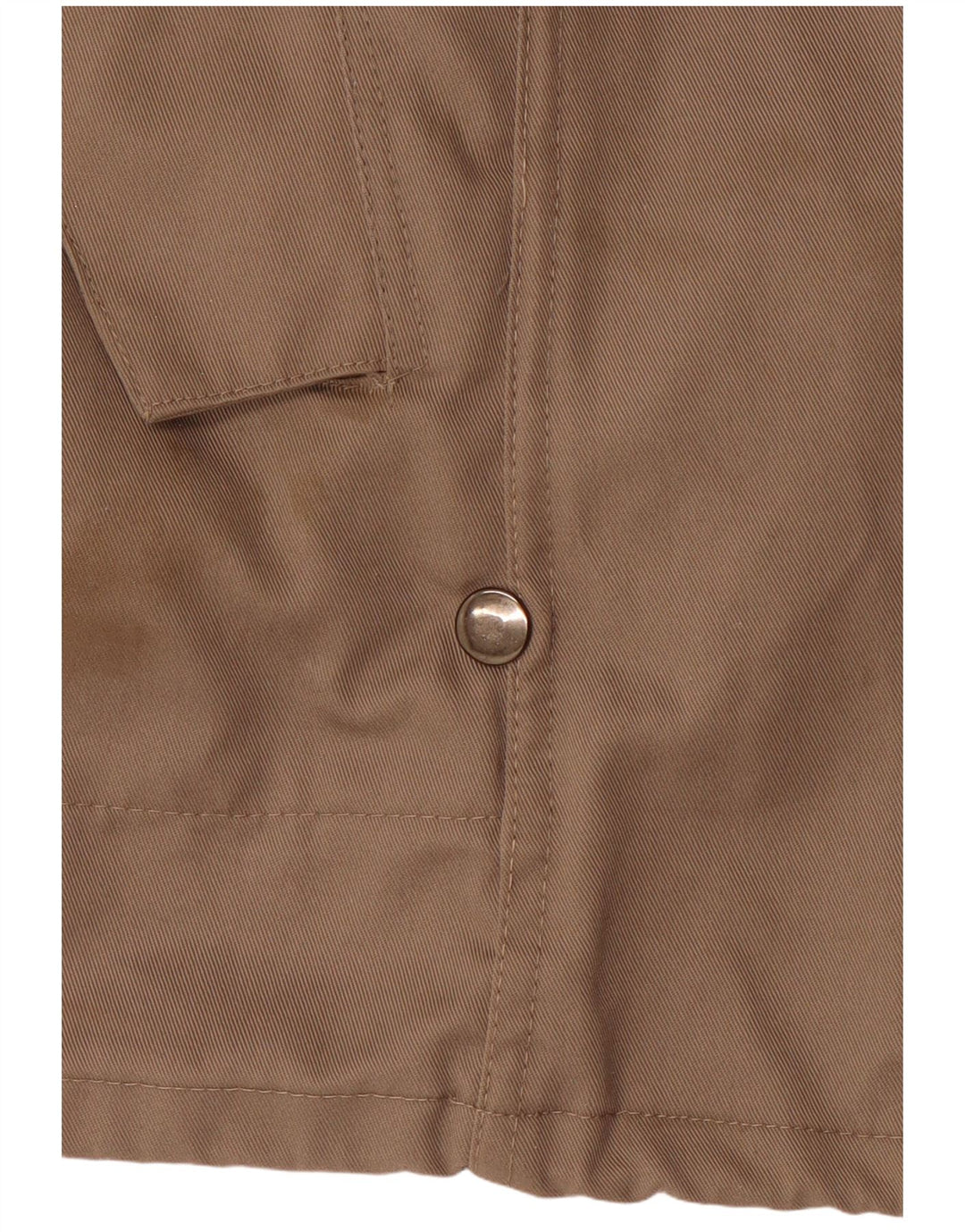 VINTAGE Mens Hooded Sherpa Parka Jacket IT 44 XS Beige Polyester
