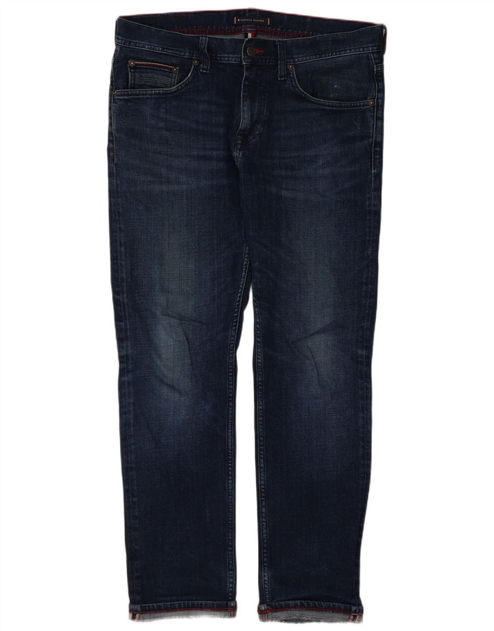 Tommy Hilfiger Womens Bleecker Slim Jeans W13 L28 Blue Cotton